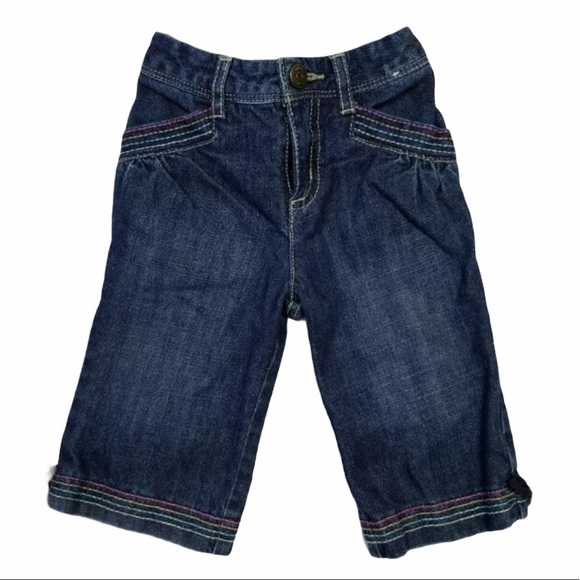 𝅺GYMBOREE Popsicle Party Denim Capris 2T - Picture 1 of 3
